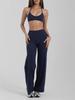 New Neck and Chest Gathering Underwear Yoga Suit Fitness Sports Trousers Pilates Quick-drying Two-piece Set