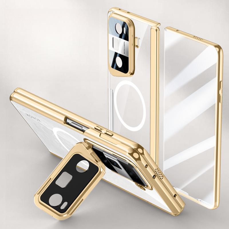 Suitable for HONOR Magic Vs3 Phone Case, Film, Foldable Screen, Magnetic Stand, All-inclusive Anti-drop, Business Men