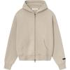 Fear of God Essentials Classic Full Zip Hoodie Timber Men Tops Grey 192SP254781F