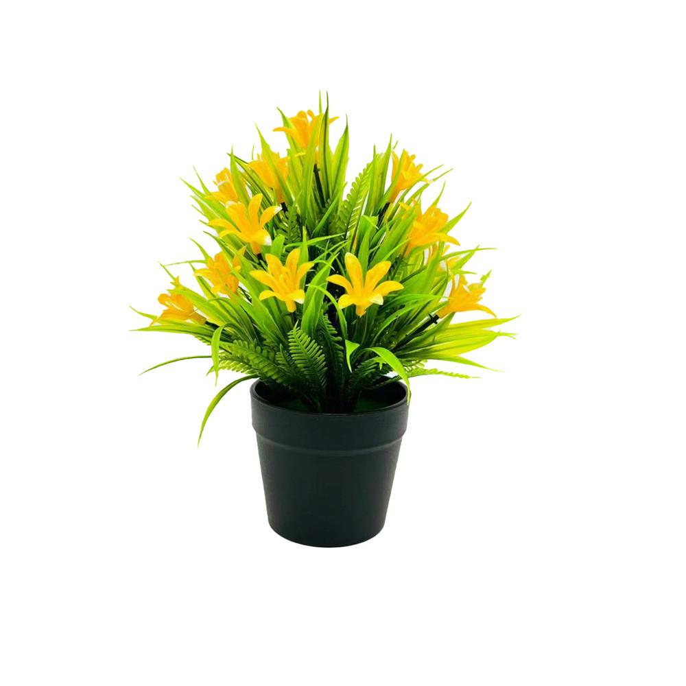 Small Orchid Plant Plastics Potted Plant Window Dressing For Hotel Decor