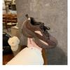 ~ New Sports Style Color Matching Lace-up Heightened Thick-soled Suede Dad Shoes for Women's Autumn and Winter