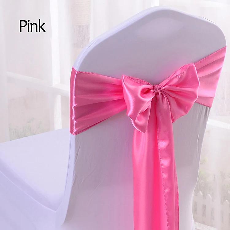 Satin Chair Sashes Ties 12Pcs Chair Decorative Satin Sashes Bow Design for Wedding Events Banquet Home Kitchen Decoration