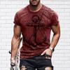 Fashion Vintage Anchor Graphic T-shirt For Men O-neck Short Sleeve T Shirts Retro Street Sports Fitness Breathable Tee Top Pop