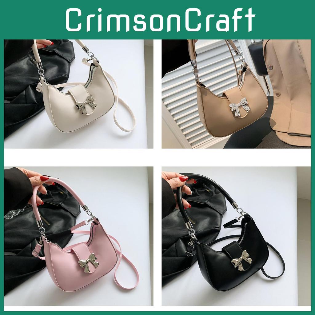 Pu Leather Saddle Bag With Stitching And Zipper Closure For Daily Use