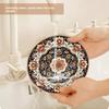 Bohemian Luxury Insulated Coaster Set With Rubber Material For Home Dining Decor