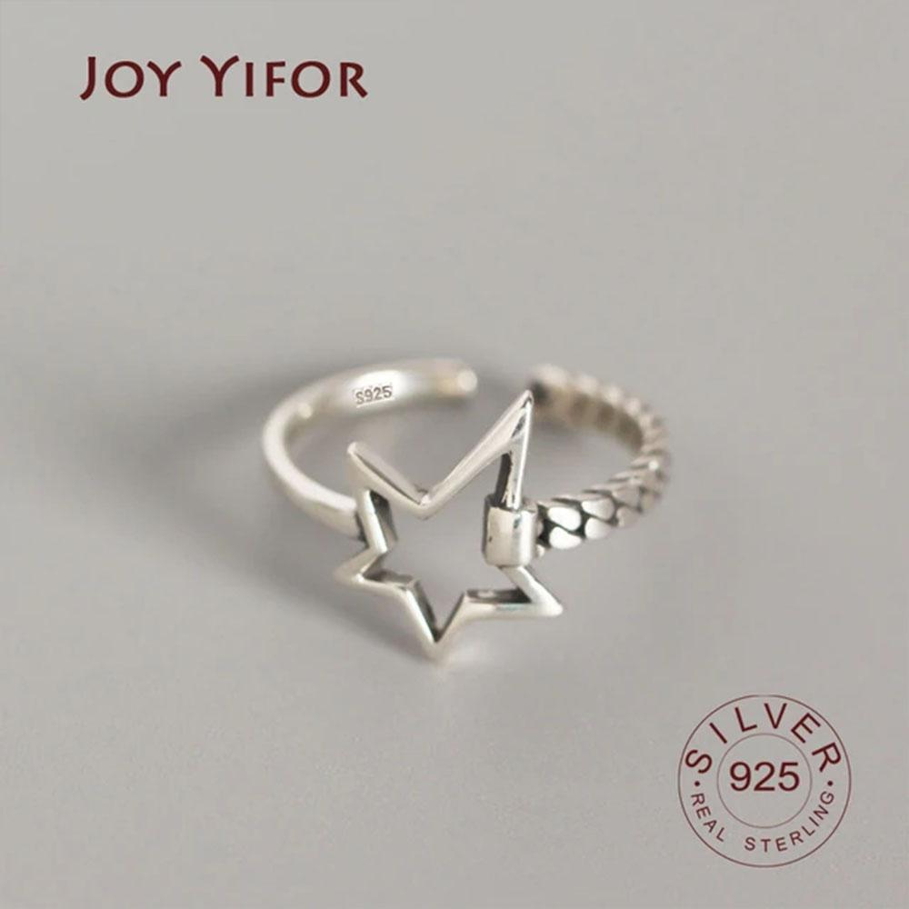 

Free Shipping Silver Color stars vintage open Rings For Women Jewelry Beautiful Finger Open Rings For Party Birthday Gift