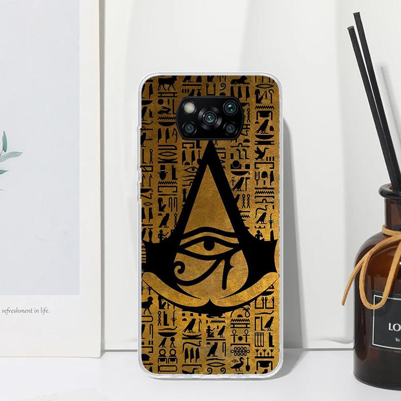 Sacred Eye of Horus Egypt Fresco Phone Case For Xiaomi Poco X7 X6 X5 M7 M8 Pro F7 Ultra Redmi 15C 15 13C 13 12C 12 10 10C 10A Ar