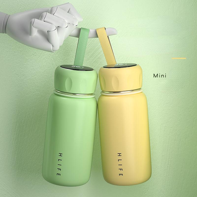 Portable Water Cup Thermos Cup 380ml Vacuum Flasks Portable Stainless Steel Thermos Cup Water Bottle Travel Tea Mug Office Thermos Cup