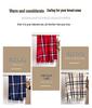 2024 Trendy Unisex Plaid Cashmere-Feel Tassel Shawl Snood Scarf for Autumn/Winter