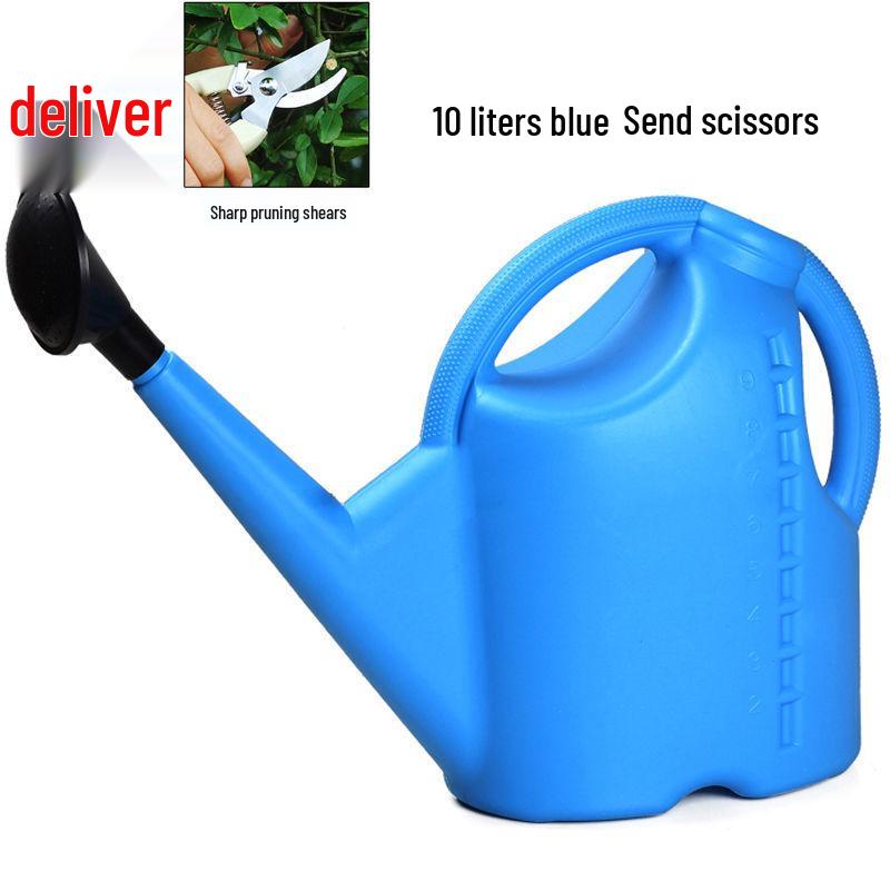 Large Capacity Garden Watering Can with Long Spout and Thickened Plastic