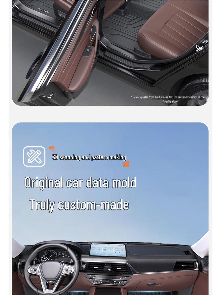 TPE Full Coverage Car Floor Mats for A4L, Magotan, Q5L, Passat, Camry, Accord, A6, Tiguan L, Xingyue