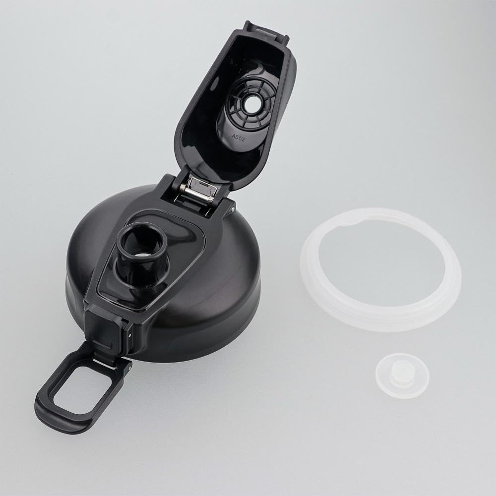 Bestco Doppelwandige Sport-Trinkflasche aus Edelstahl für Kaltlagerung nur Schwarz 2,2 l NQ-0321