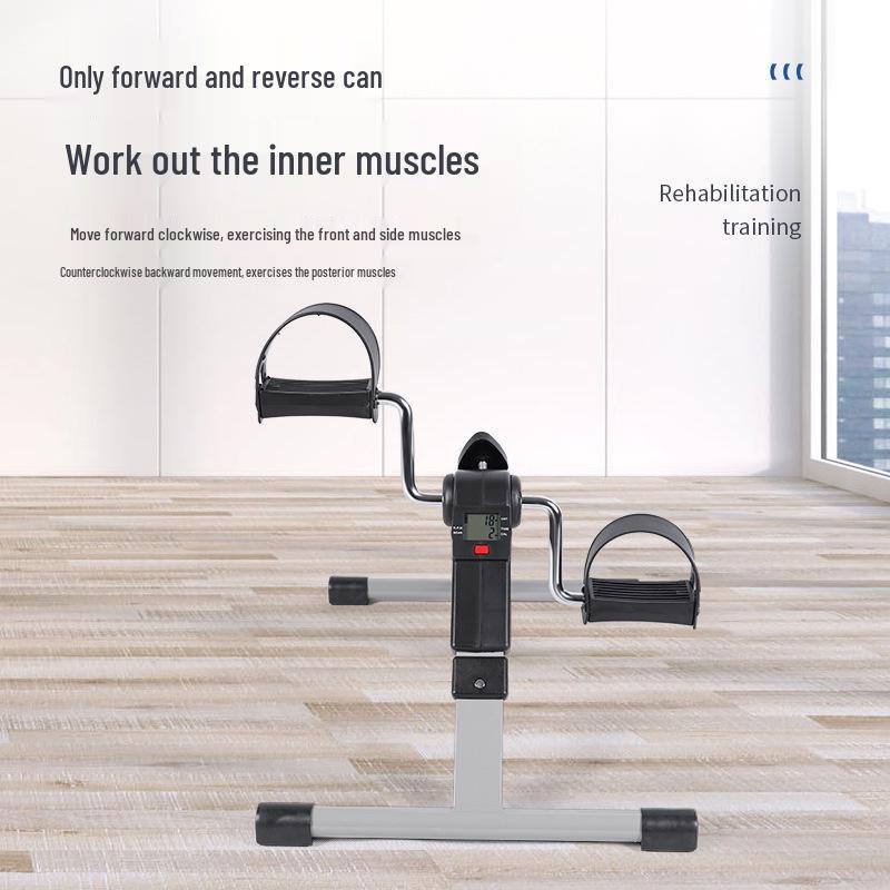 Folding Mini Exercise Bike: Under-Desk Pedal Stepper Leg Trainer for Home Fitness