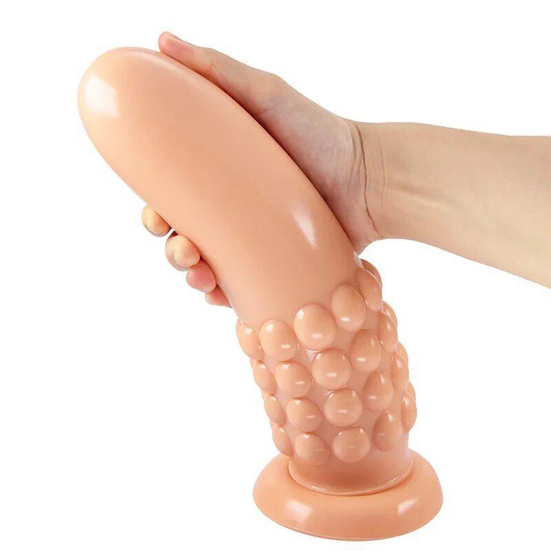 Large PVC Anal Plug for Men Prostate Massage Stick Anal Expansion Masturbator Special-shaped Penis Fisting Sex Toy