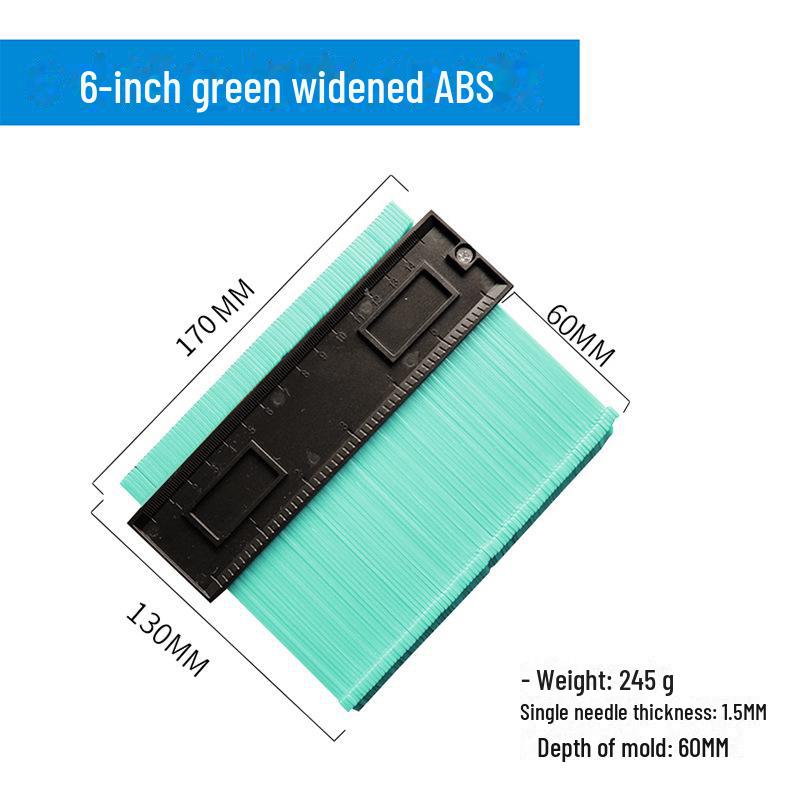 Multifunctional Contour Measuring and Profiling Gauge for Woodworking and Irregular Shapes