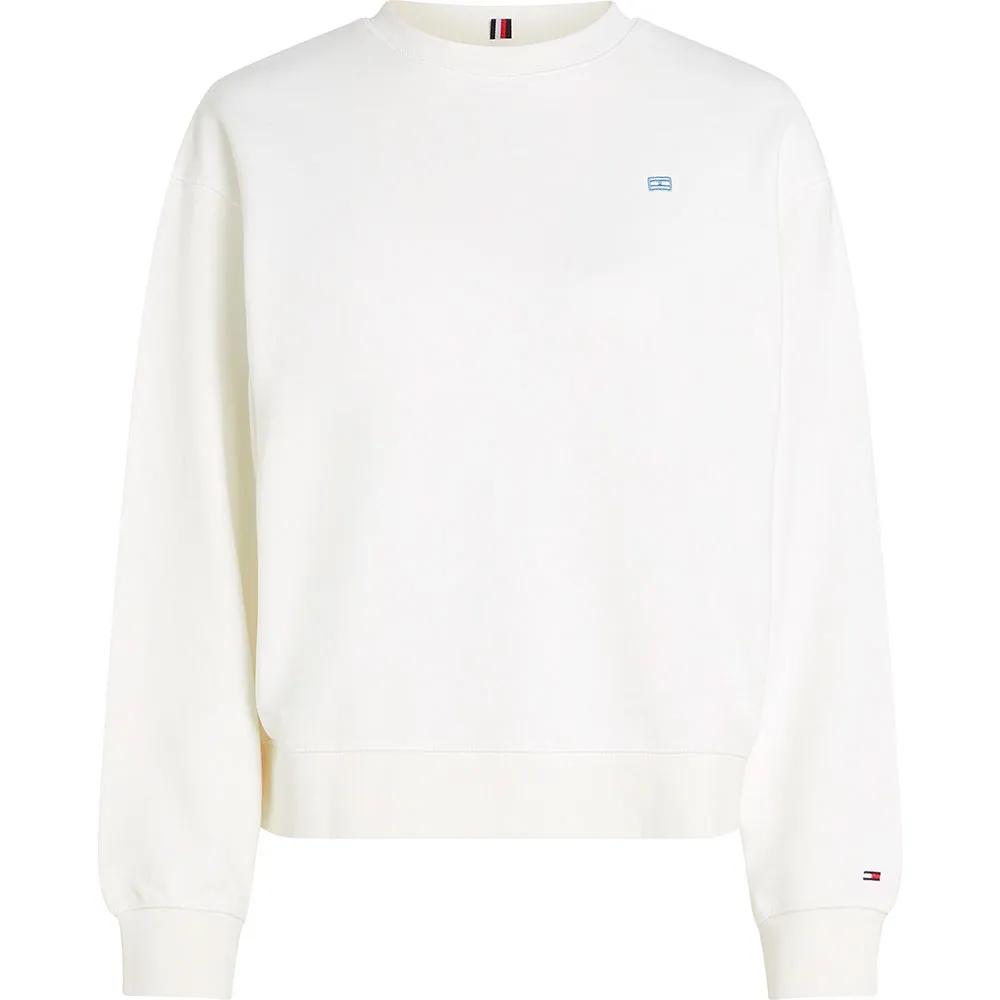 Tommy Hilfiger Sweatshirt Regular Fit 100% Regenerative Cotton White