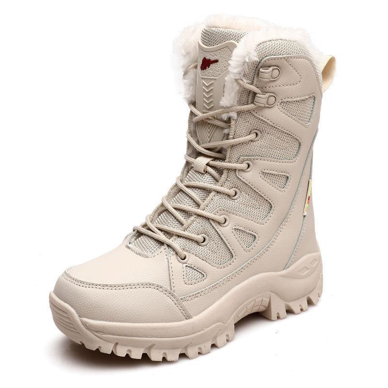 Winter New Fashion Outdoor Hiking Boots Platform Snow Boots Velvet High-top Casual Shoes Sports Shoes