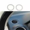 For Benz C-Class Dashboard Side Outlet Vent Silver Titanium Covrs Trim 2007-2014