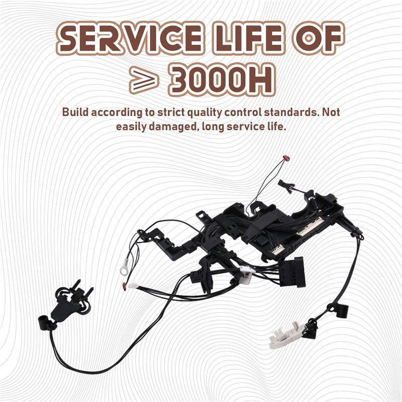 For BMW F32 X5 X6 F10 LCI Headlight Wiring Harness Without Follow-Up Test Leads 63117355073 Left