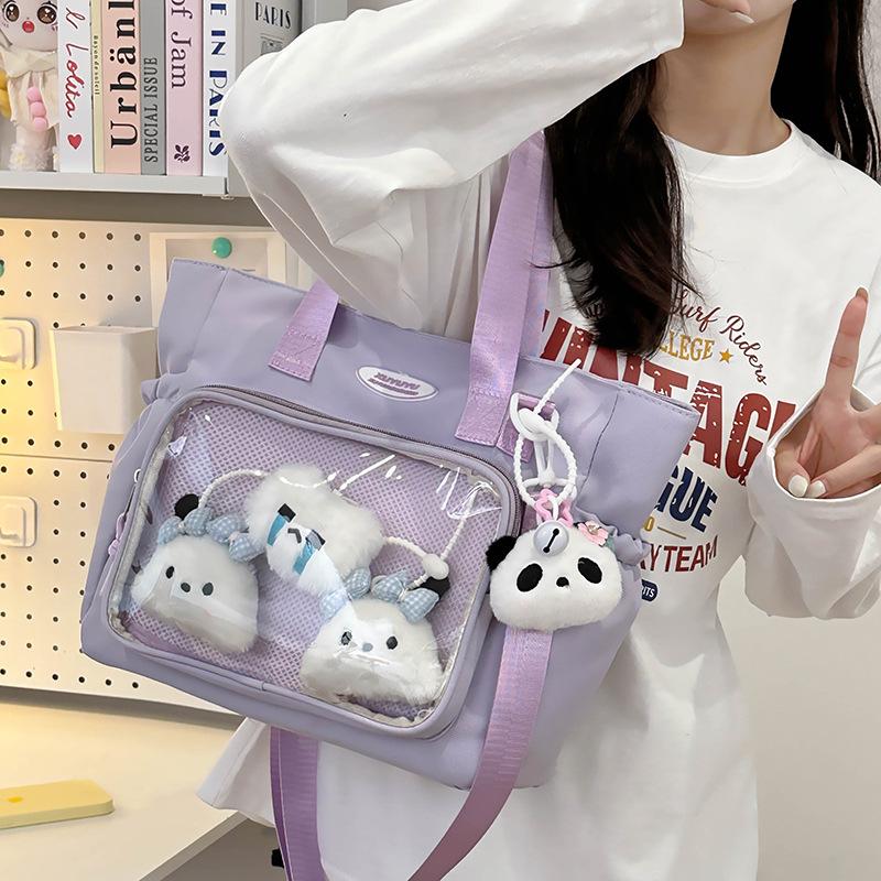 Japanese Ins College Large Capacity Tote Bag Bar Chi Zhaban Pain Bag Bag Tutorial Bag