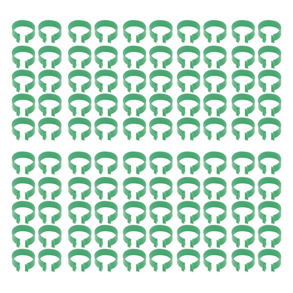 100 Pcs Poultry Feet Ring Open Type Buckle Breeding Chicken Duck Goose Foot Ring Chicken Accessory