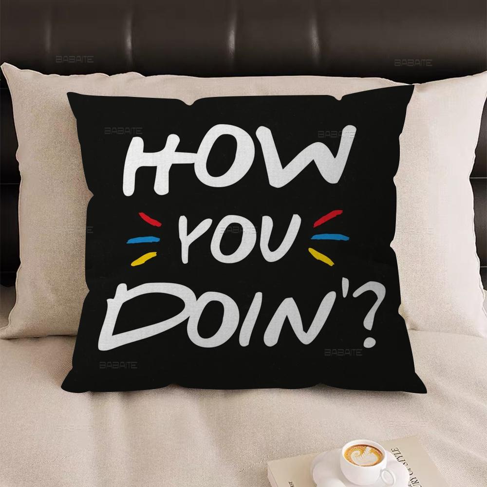 Amerikansk TV-serie Vänner Kudde Kuddöverdrag Örngott Vardagsrum Soffa Heminredning Anpassad