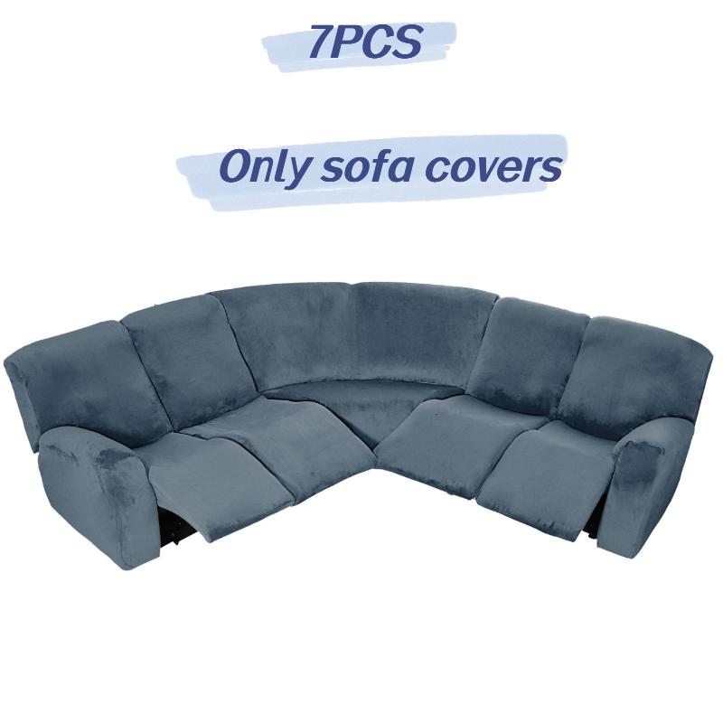 Cover Full Elastic Sofa Slipcover 5 Seater Corner Recliner Couchcover Sectional