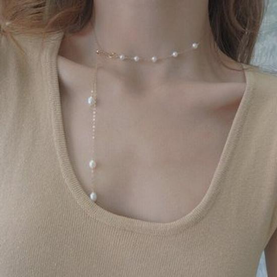 Handcrafted Retro Pearl Necklace - Elegant and Versatile