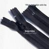 YKK No. 5 Nylon Reverse Coil No-Lock Zipper for Luggage, Shorts, and Pockets