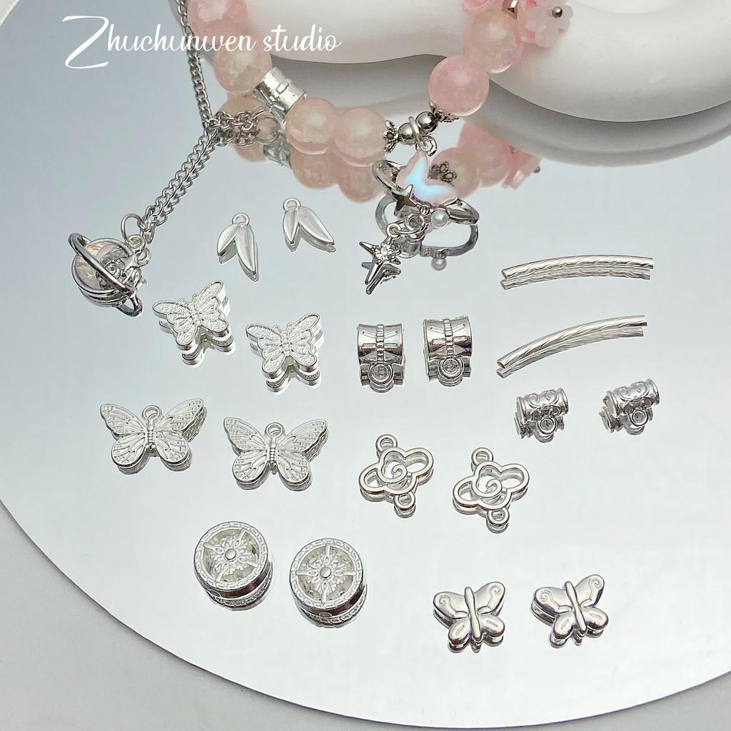 Butterfly Collection: Silver Alloy Pendant Charm for DIY Bracelets and Necklaces