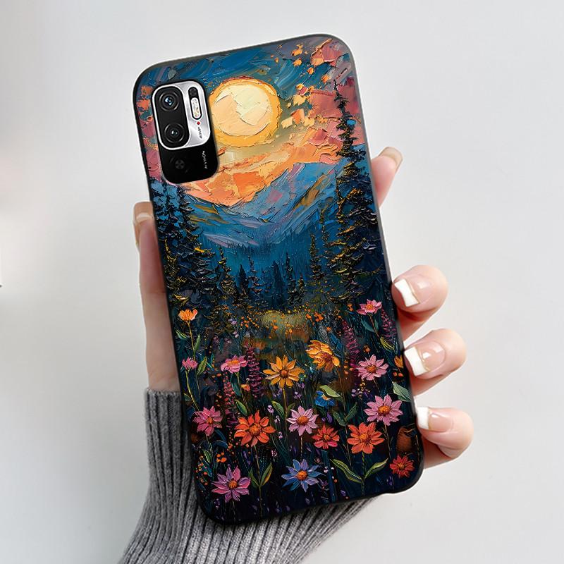 For Xiaomi Redmi Note 10 JE 10T JE Casing Cute Love Rabbit Funny Black Soft Silicone Phone Case For Redmi Note10 JE Bumper Cover