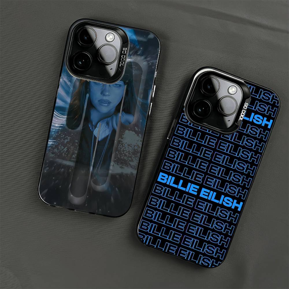 Hit Me B-BillieS Eilish Colorful Phone Case Silver Suitable For iPhone 12 11 13 14 15 16 17 Max Pro Plus X XR XS