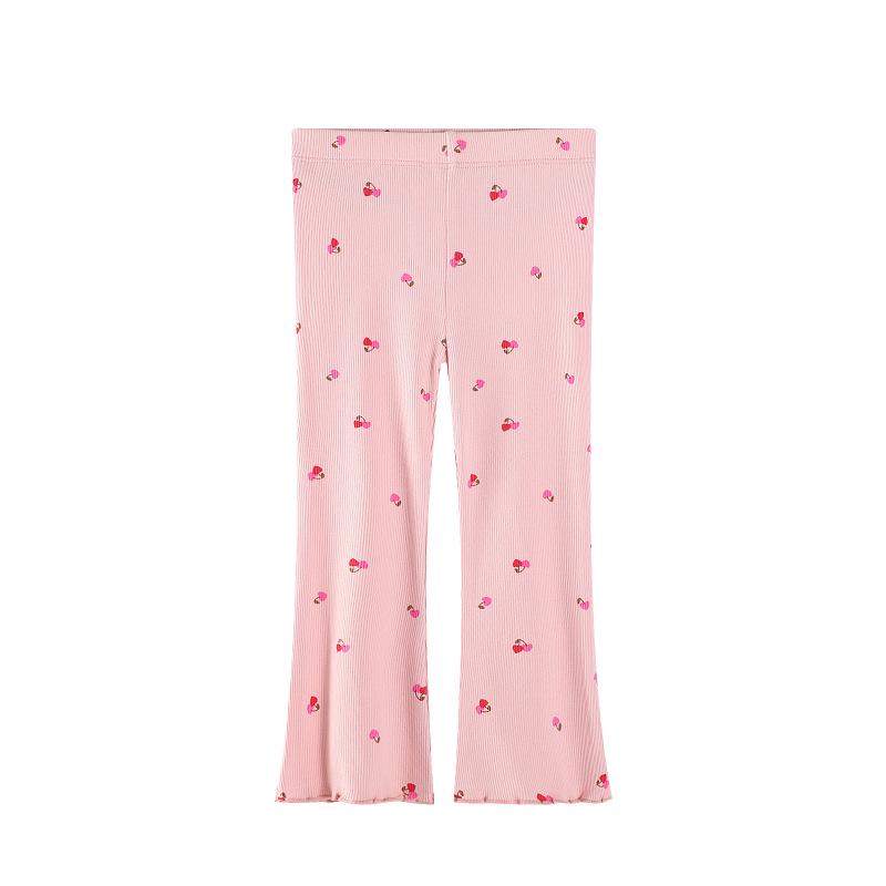 2026 Girls Slim Fit Printed Leggings - European & American Style Pants for Girls 5T/100-110CM