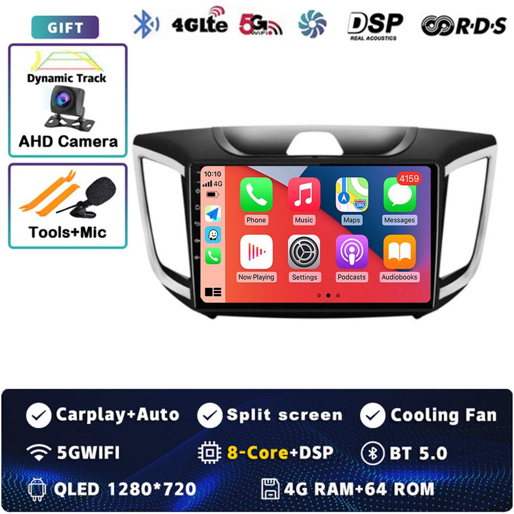 Android 14 Carplay Car Radio For Hyundai Creta Ix25 2015 - 2019 Multimedia Video Player Navigation GPS Stereo 2Din DVD Head Unit
