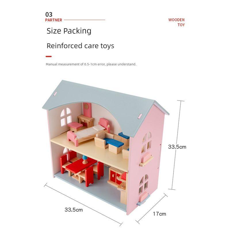 New Arrival Wooden Nordic Style Ins Play House House Kids House Toy House Castle DIY Kids Classy Gift Chic House