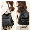 PU Peather Student Backpack Large Capacity Multifunctional Student School Bag Anti Splash Water Soft Mommy Shoulder Bag Women