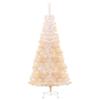 Artificial Christmas Tree with Iridescent Tips White 240 Cm PVC