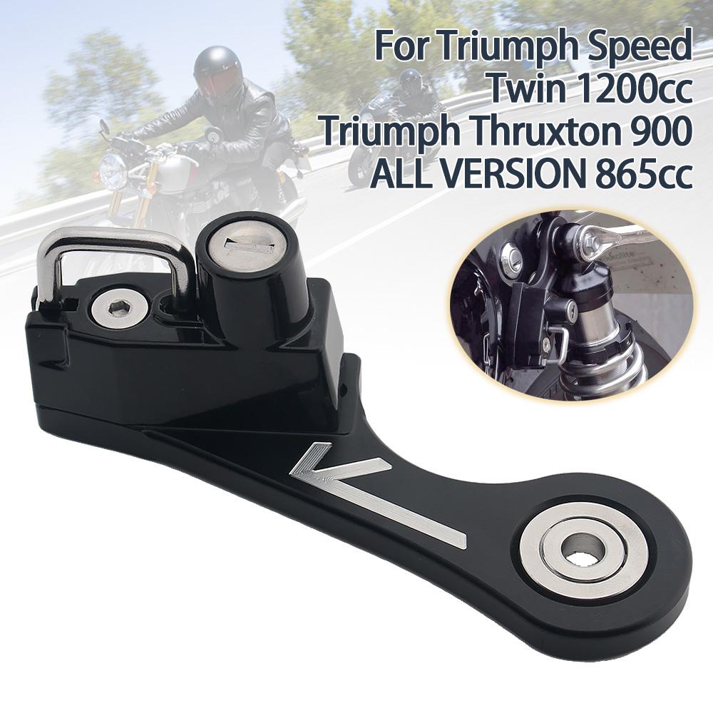 Motorcycle Helmet Lock Kit Helmets Security Anti-Theft Lock For Triumph Twins Bonneville Thruxton Scrambler 900 T100 Street