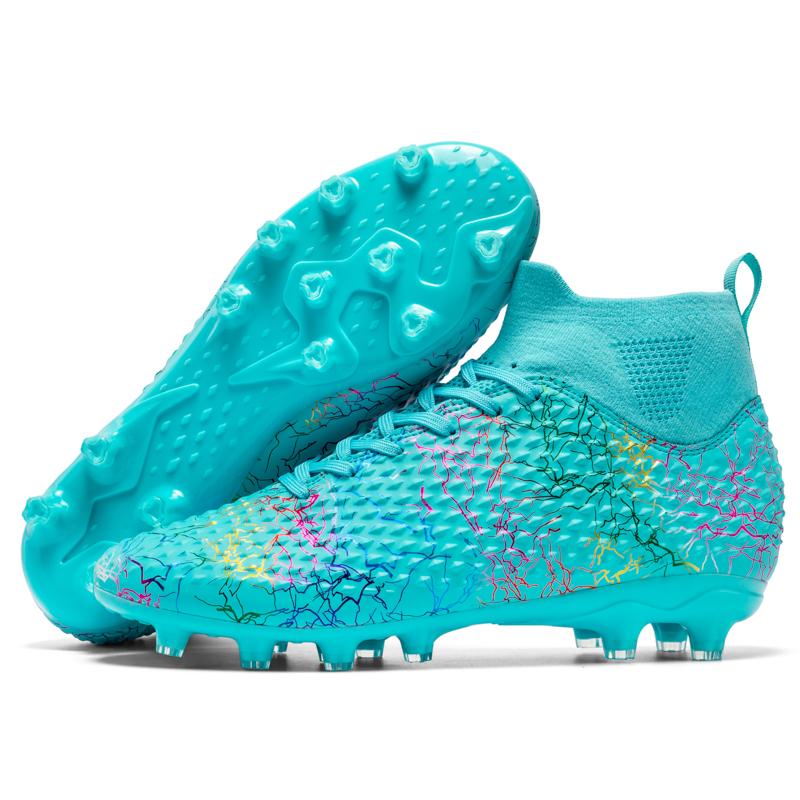 Fußballschuhe, hohe Qualität, große Größe, hochelastische Sockenmündung, Kunstrasen-Spikes, Fußballtrainingsstiefel, Kinder-Fußballstiefel