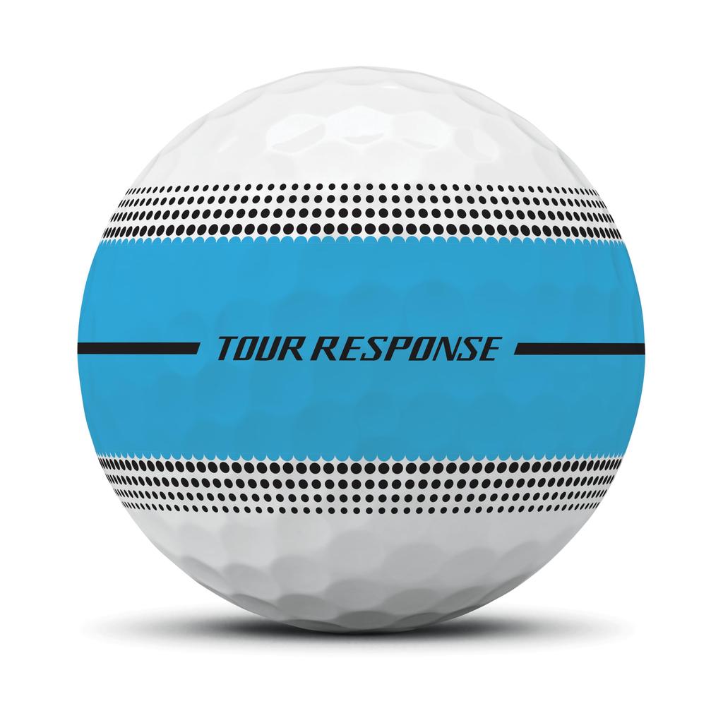 TAYLORMADE GOLF TM26 TourResp StripeYLW GLB Dz Tour Response Stripe Yellow Golf Ball 2026 Model White/Yellow