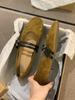 Niche Retro Round Head Shallow Mouth Versatile Single Shoes Women's Autumn New Gentle Mary Jane Ballet Flat Beanie Shoes