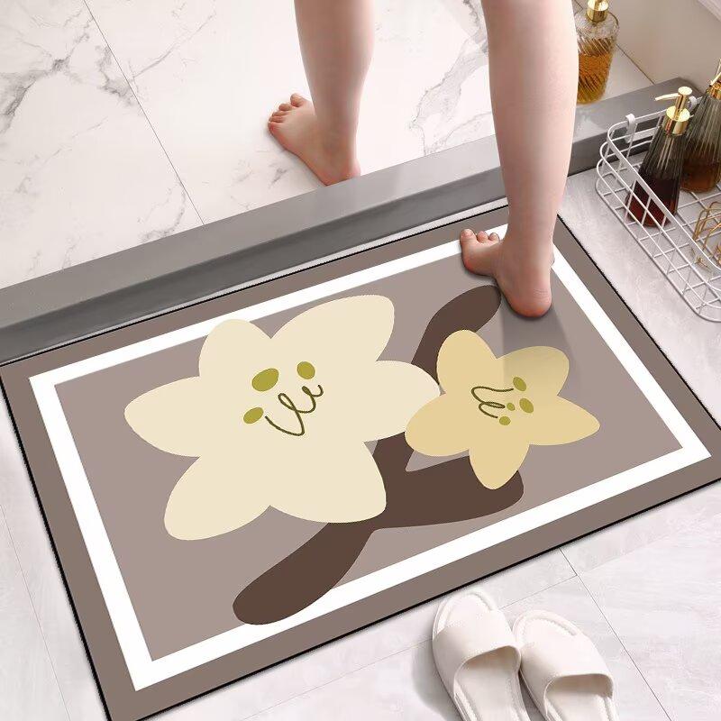 

Диатомовая грязь абсорбирующий коврик для пола ванная комната противоскользящий туалет быстросохнущий туалетный коврик для ног коврик у входной двери грязеотталкивающий ковер 40x60cm15.7x23.6in