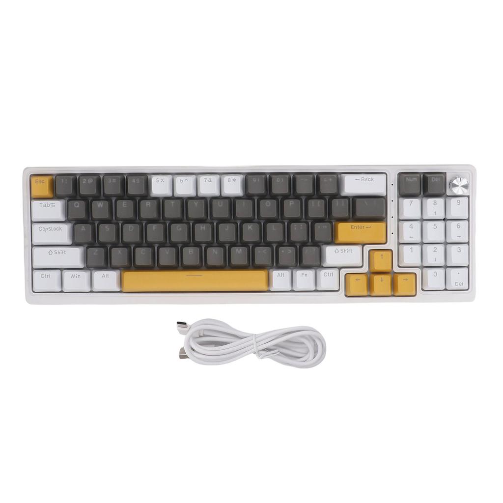 Mechanical Gaming Keyboard 78 Keys RGB Backlit Blue Switch USB Wired Mechanical Keyboard with