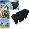 4PCS Black Bike Seat Cover 3D Fabric Cycling Seat Cushion Cover  for Mountain and Road Bikes  Seat
