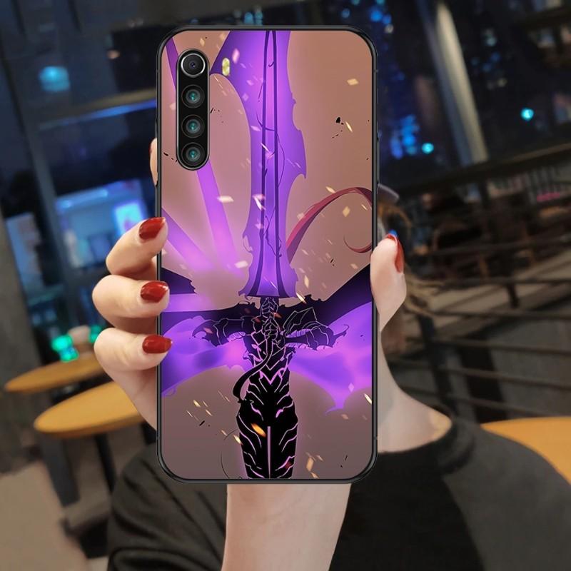 Cool Anime Solo Leveling Phone Case For Xiaomi Mi 12 11T 10T 9T Lite Pro Ultra Note 10 Poco F3 F4 X4 GT Soft Black Phone Cover