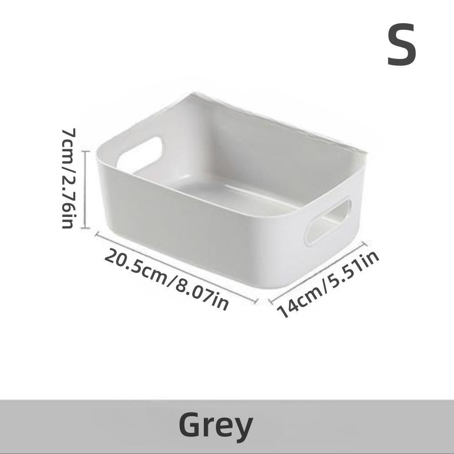 Plastic Desktop Organizer, Portable Rectangular Storage Basket for Kitchen, Bedroom, Bathroom, Dormitory and Office Use