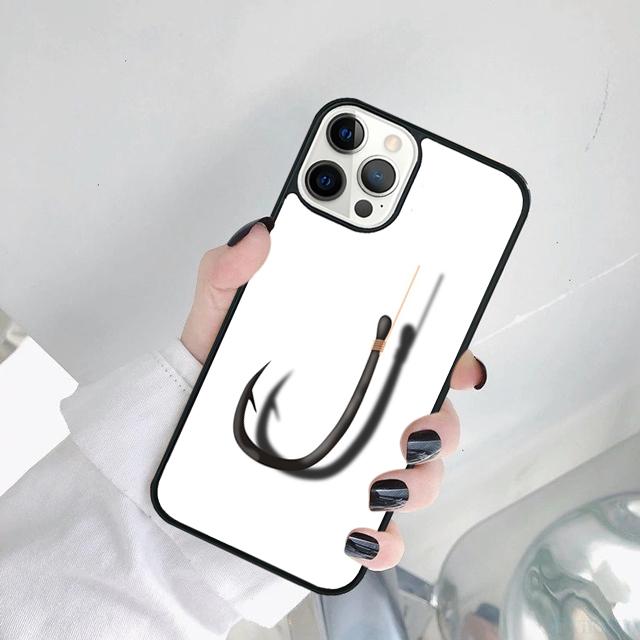 Fish Hook Fishing Phone Case Cover For iPhone 17 Air 15 Pro MAX 16 Plus 14 12 11 13 Coque
