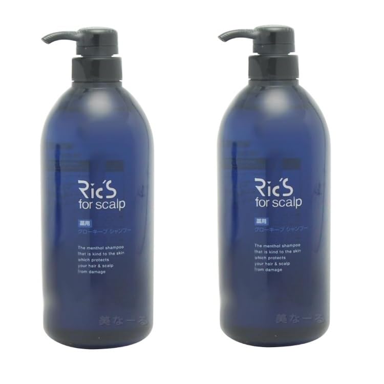 

[Set of 2] Nippon Chemicos Rix Medicated Glow Keep Shampoo 800ml Clear Bon Marche Original Set Scalp Improvement Scalp Medicated Aging Care Shampoo