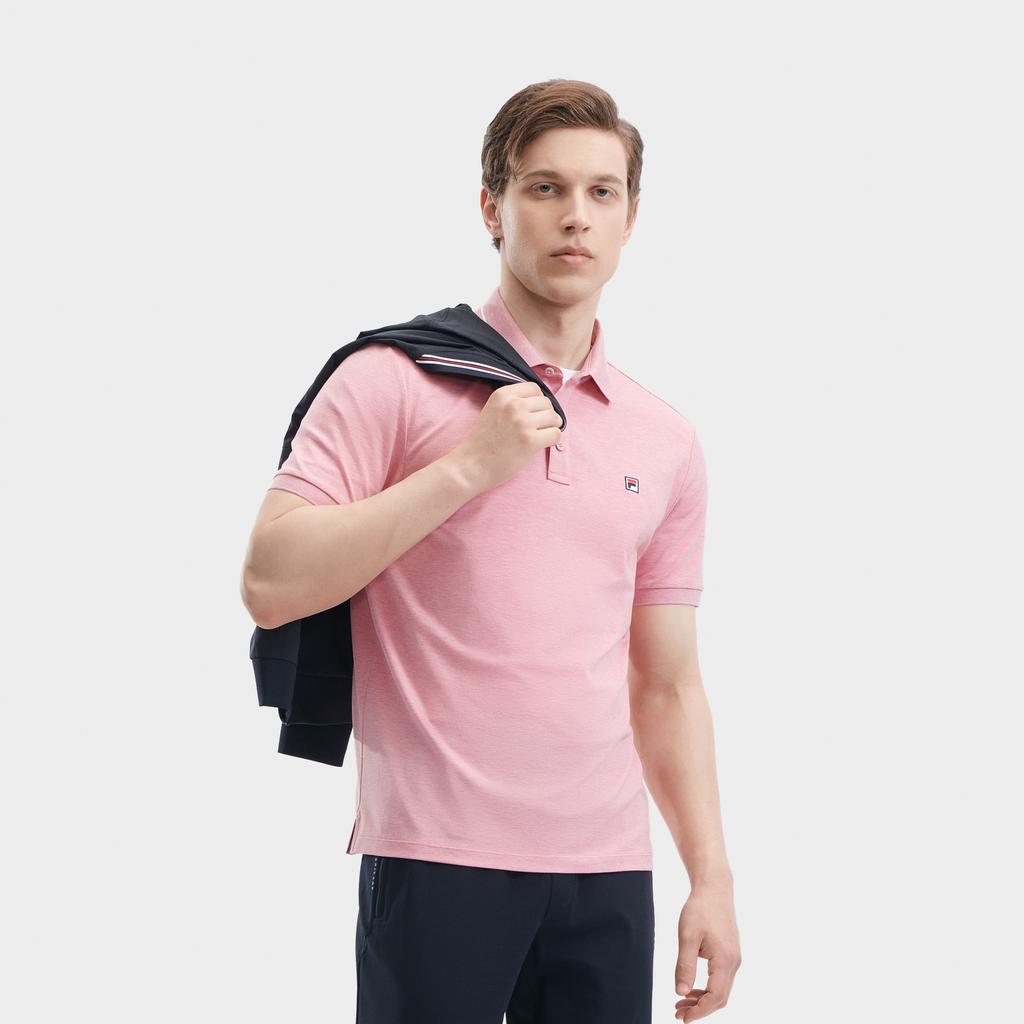 New FILA Polo Shirts Men's Purple Pink Floral Gray F11M421107FPK