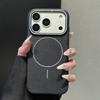 Frosted Leather Texture Magnetic For Magsafe Case For iPhone 17 Air 17E 16 16E 15 14 Plus 13 12 11 Pro Max Luxury TPU Cover